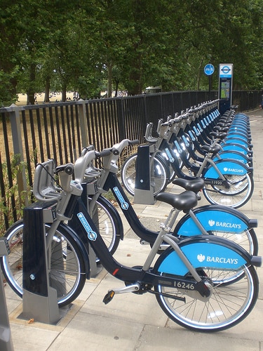 barclays cycle hire photo